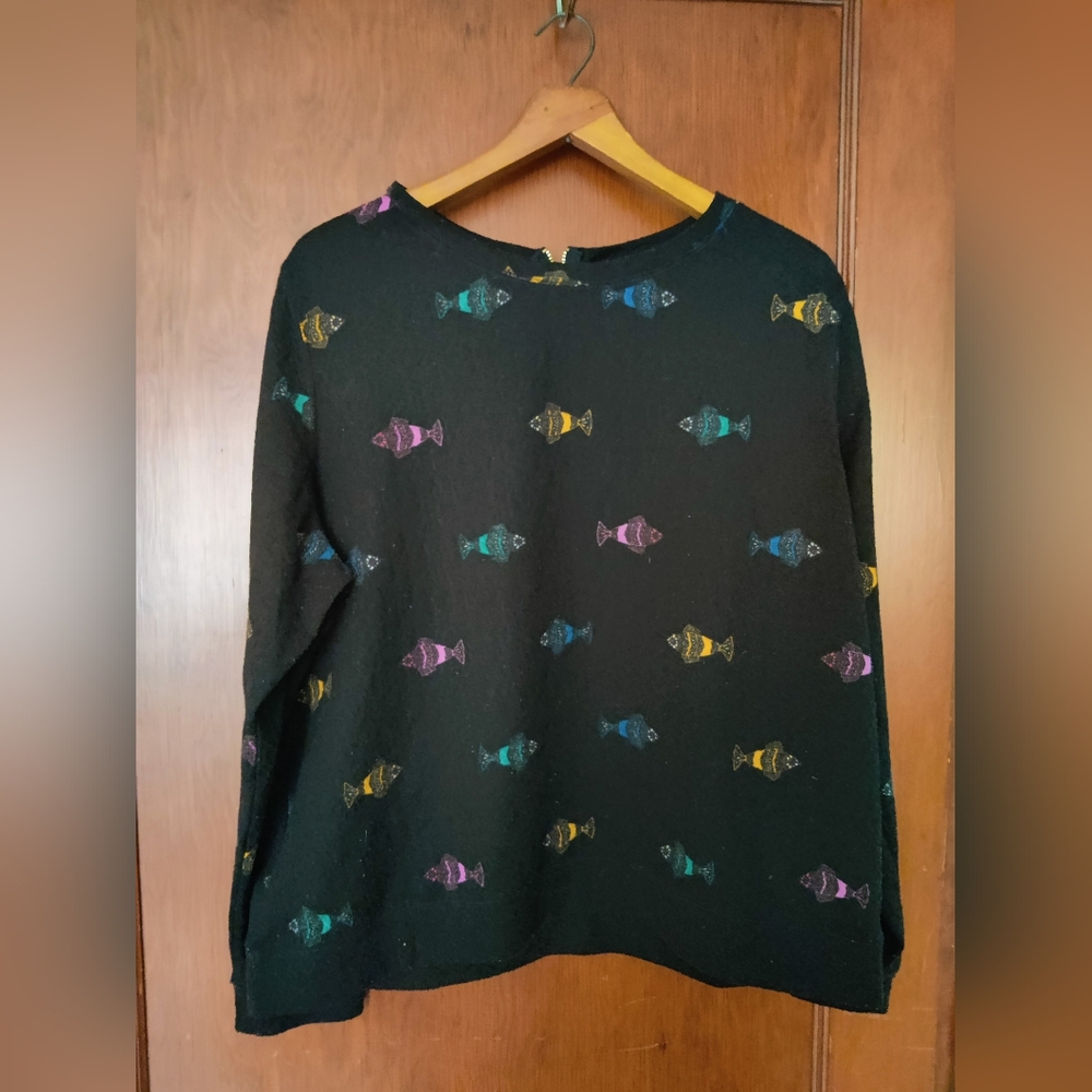 H & M Fish Print Sweater